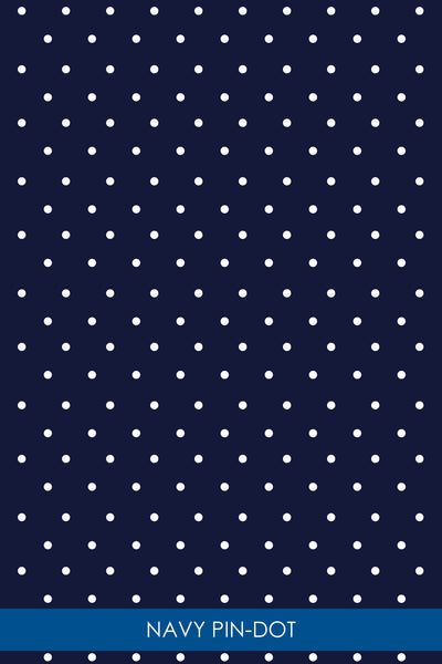 Q-Skirt Print | Navy Pin Dot 50F