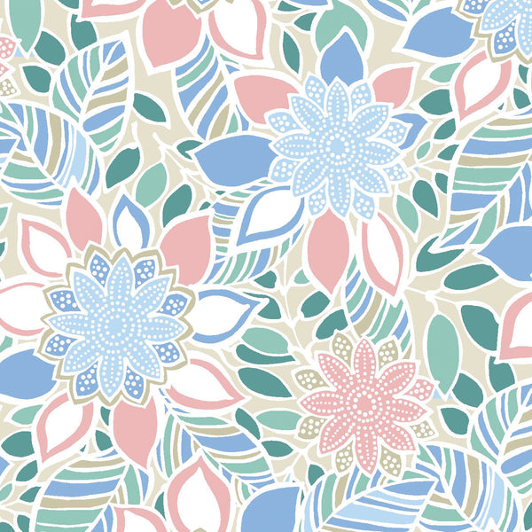 PETITE Three Quarter Sleeve Print Polo | Garden State 57B
