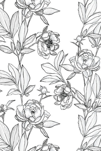 French Terry Print Sweatshirt | Peony 62C