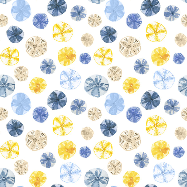 Short Sleeve Print Polo | Sand Dollar 63D