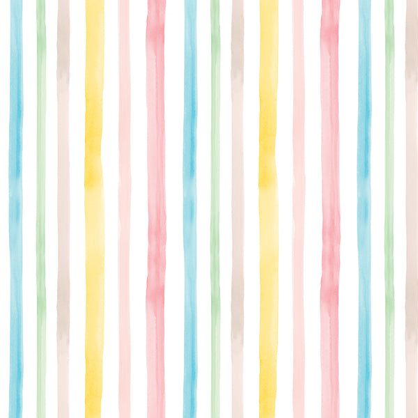 PETITE Three Quarter Sleeve Print Polo | Sorbet Stripe 64B