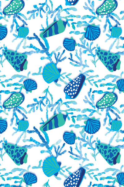 PETITE Three Quarter Sleeve Print Polo | Island Treasures 68A