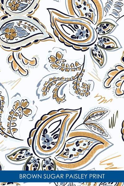 Q-Skirt Print | Brown Sugar Paisley CW3