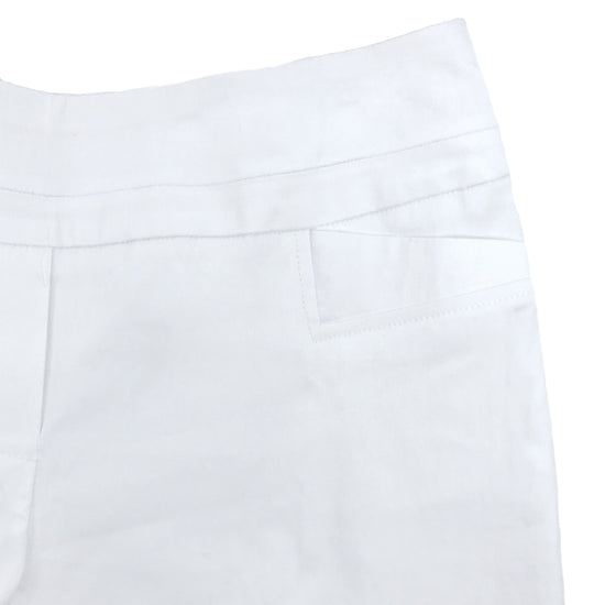 Comfort Stretch Ankle Pant | White 000 - Leonlevin