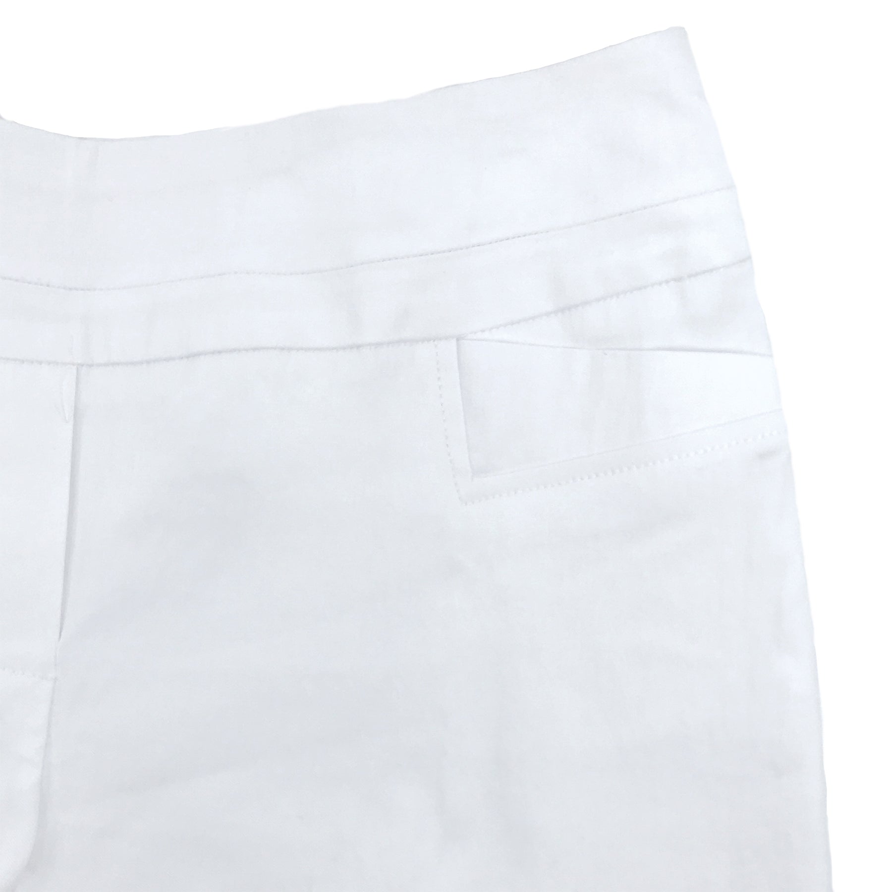 Comfort Stretch Ankle Pant | White 000 - Leonlevin