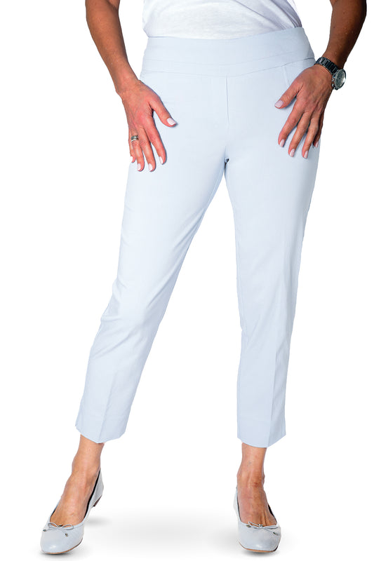 Comfort Stretch Ankle Pant | White 000 - Leonlevin