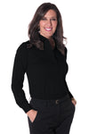 Long Sleeve Solid Polo | Black  090 - Leonlevin