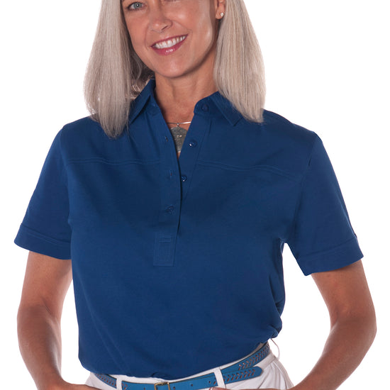 Short Sleeve Solid Polo | Bright Admiral 20C - Leonlevin