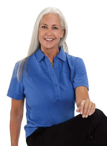 Banded Bottom Solid Polo | Bright Admiral 20C - Leonlevin