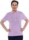 Short Sleeve Solid Polo | Soft Lilac 227 - Leonlevin