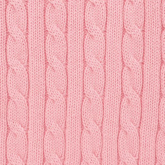 Cotton Cable Cardigan | Rose 228