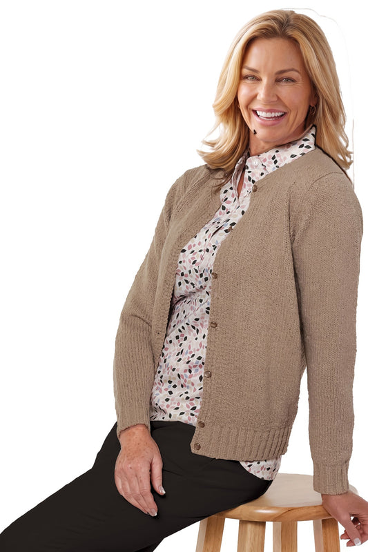 America's Favorite Cardigan | Lt Walnut 229