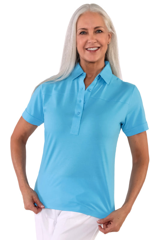Short Sleeve Solid Polo | Aruba 238 - Leonlevin