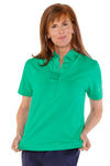 Short Sleeve Solid Polo | Kelly Green 239 - Leonlevin