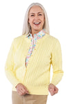 PETITE Three Quarter Sleeve Print Polo | Garden Delight 64C