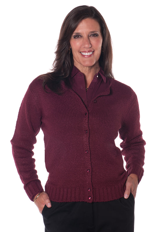 America's Favorite Cardigan | Cranberry 35P - Leonlevin