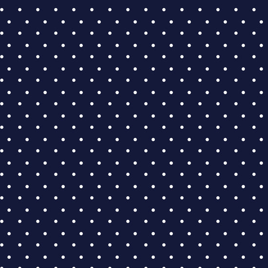 Q-Skirt Print | Navy Pin Dot 50F - Leonlevin