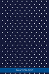 Q-Skirt Print | Navy Pin Dot 50F - Leonlevin