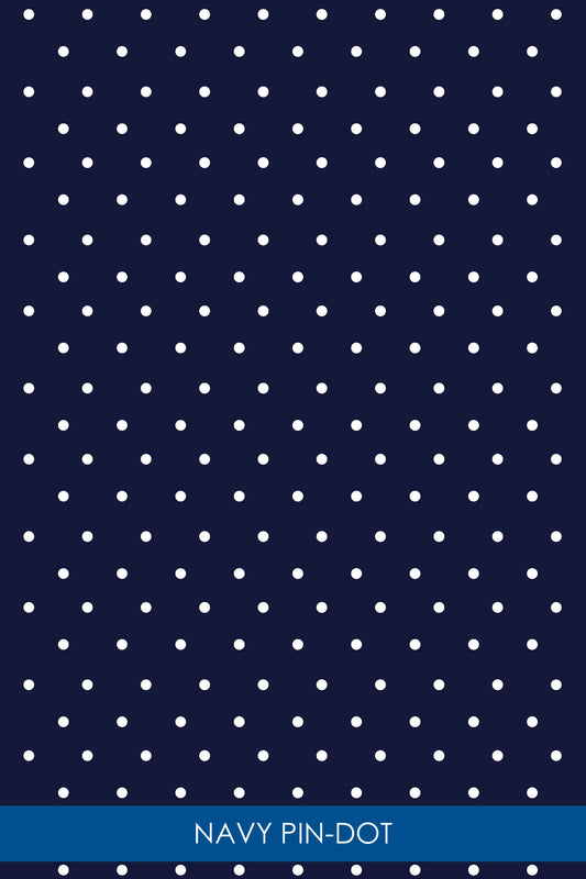 Q-Skirt Print | Navy Pin Dot 50F - Leonlevin