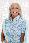 Short Sleeve Print Polo | Snow Globe 51D - Leonlevin