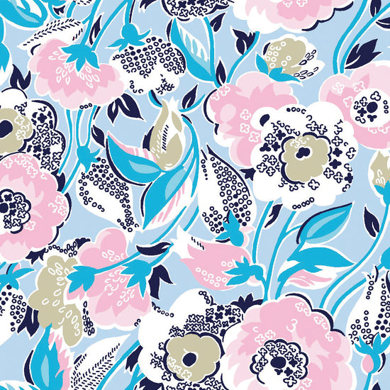 Three Quarter Sleeve Print Polo | Belle Flower 53D - Leonlevin