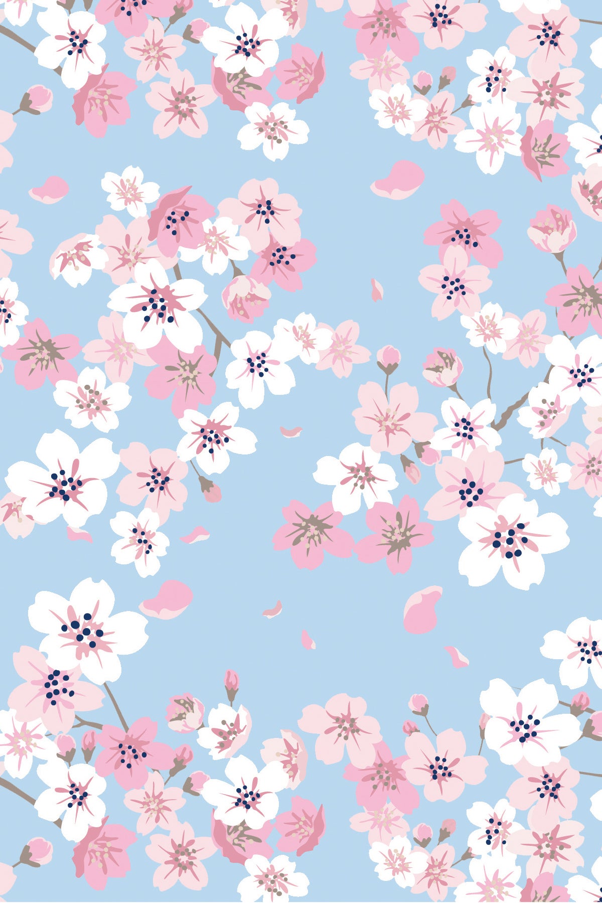 Three Quarter Sleeve Print Polo | Sakura 53E - Leonlevin