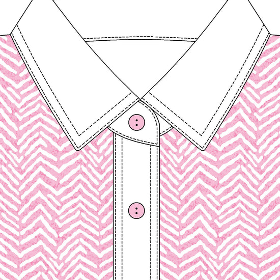 Short Sleeve Print Polo | Ups and Downs 55D - Leonlevin