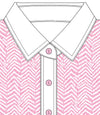 PETITE Three Quarter Sleeve Print Polo | Ups and Downs 55D