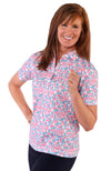 Short Sleeve Print Polo | Clip Art 55E