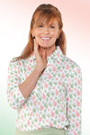 Three Quarter Sleeve Print Polo | Botanica 58B