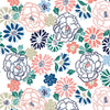 PETITE Short Sleeve Print Polo | Floral Fresh 60A