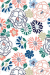 Long Sleeve Print Polo | Floral Fresh 60A