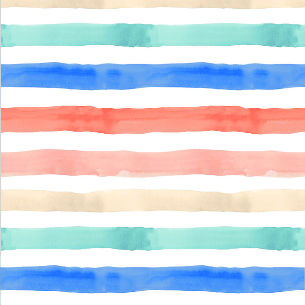 French Terry Print Crew | Watercolor 62B