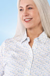 Long Sleeve Print Polo | This n That 63C