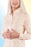 Long Sleeve Print Polo | Hidden Gems 64D