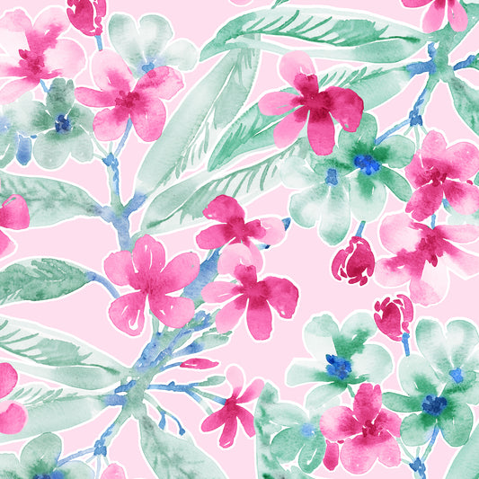 Three Quarter Sleeve Print Polo | Flower Show 65E