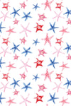 PETITE Three Quarter Sleeve Print Polo | Stellar 66B - Leonlevin