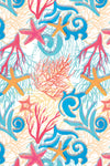 Short Sleeve Print Polo | Coral Reef 67A
