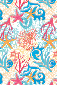 Long Sleeve Print Polo | Coral Reef 67A