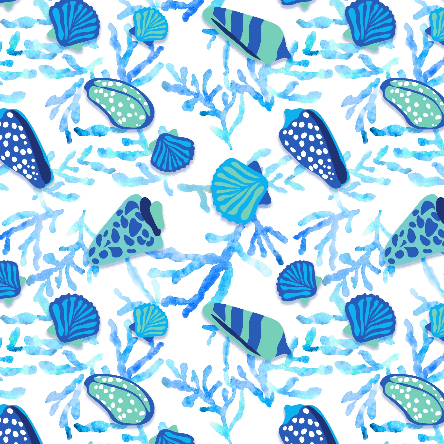 Long Sleeve Print Polo | Island Treasures 68A - Leonlevin