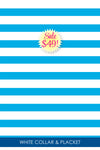 Long Sleeve Print Polo | Cabana Stripe 68D