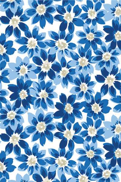 PETITE Three Quarter Sleeve Print Polo | Daisy Chain 73C