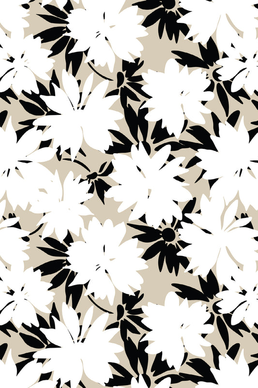 Three Quarter Sleeve Print Polo | Pop Floral 74A - Leonlevin