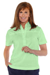 Short Sleeve Solid Polo | Spearmint 751 - Leonlevin
