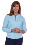 Cotton Cable Cardigan | Bluebell 755 - Leonlevin