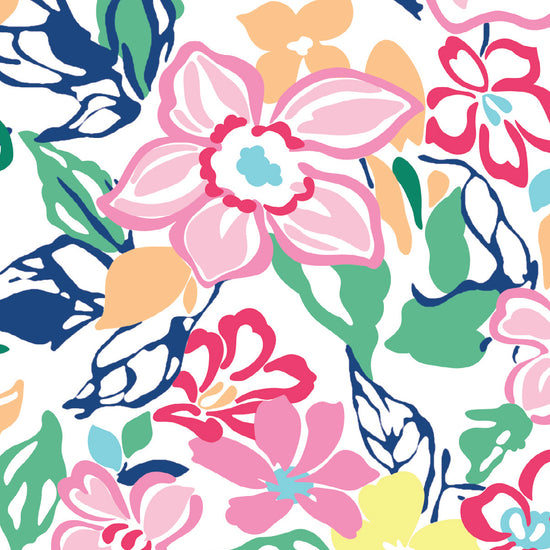 Long Sleeve Print Polo | Grand Bouquet 75C - Leonlevin