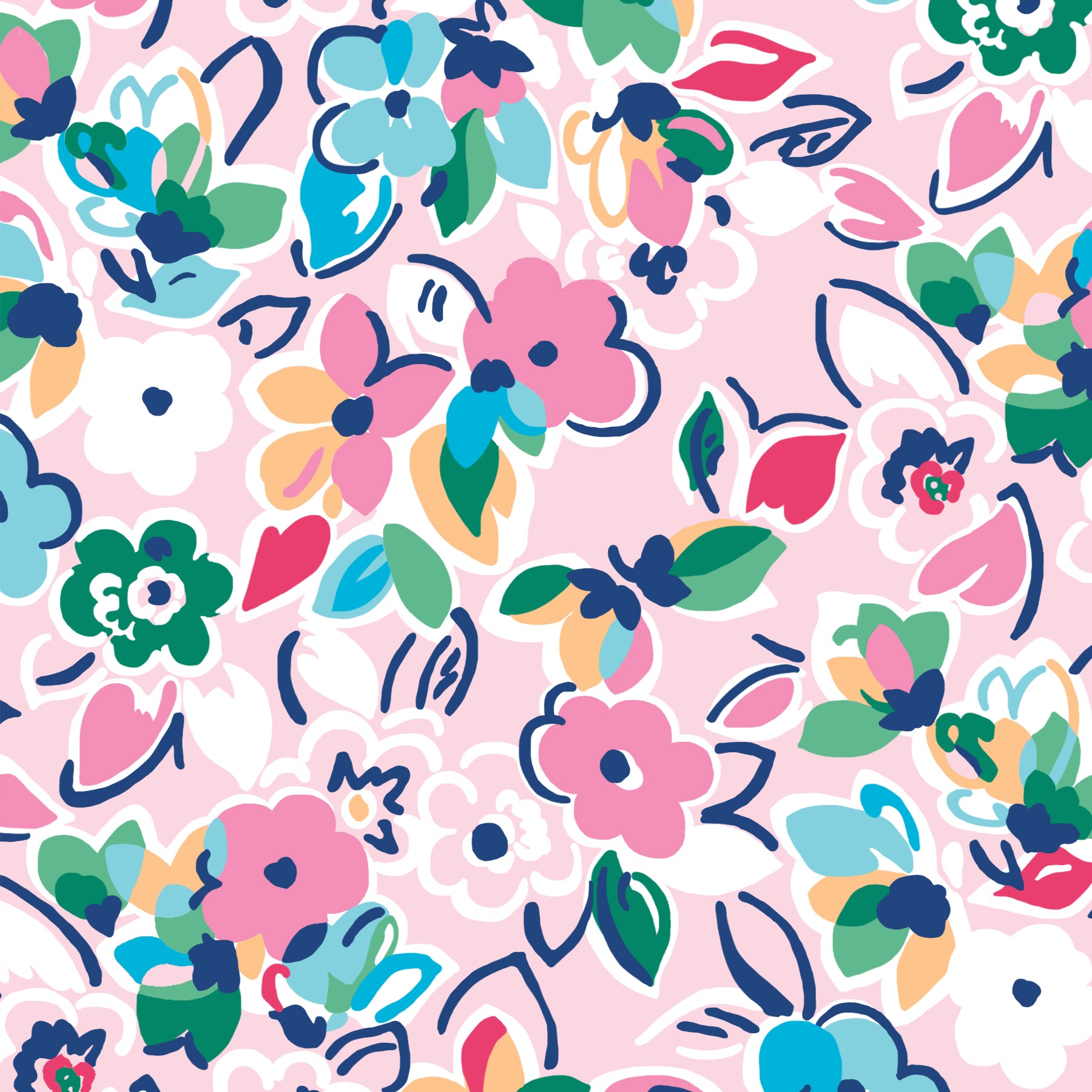 Three Quarter Sleeve Print Polo | Free Falling 75D - Leonlevin