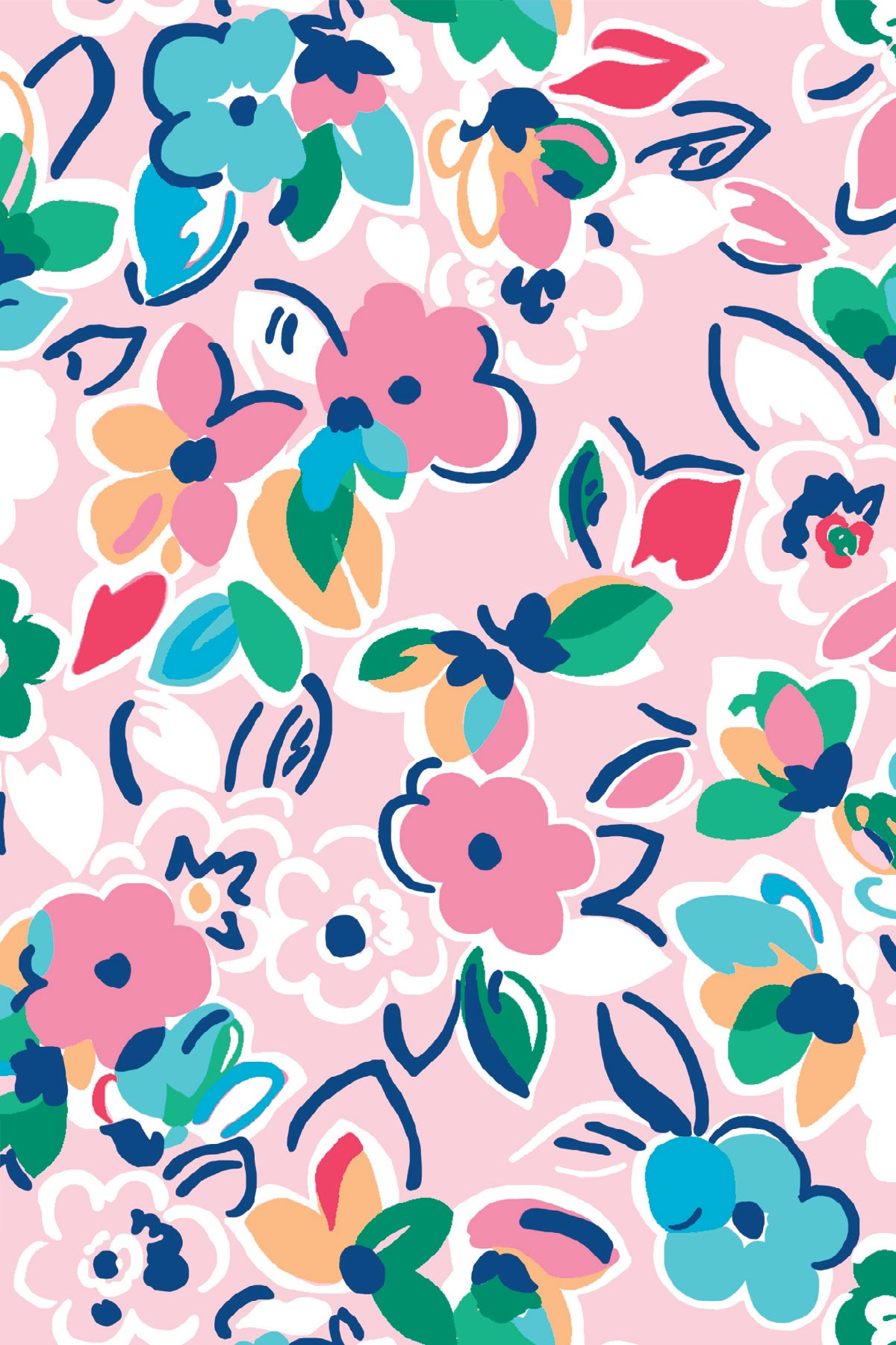 Three Quarter Sleeve Print Polo | Free Falling 75D - Leonlevin