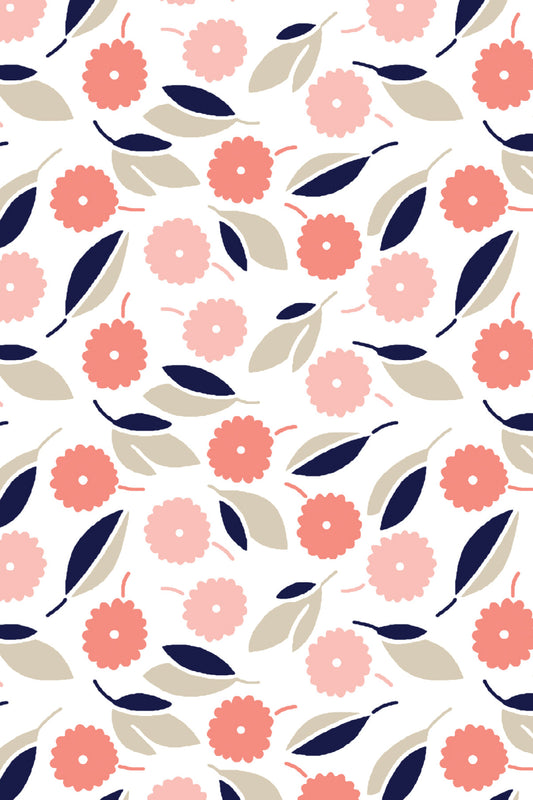 Three Quarter Sleeve Print Polo | Flower Show 76B - Leonlevin