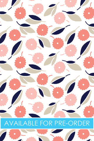 Three Quarter Sleeve Print Polo | Flower Show 76B